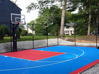 Backyard basketball in Hopedale, MA. This could be your back yard basketball in Marion, Somerset, Fairhaven, Freetown, Plainville, or Easton.