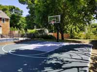 Rhode Island home basketball court in Barrington.