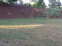 Backyard basketball court in Bridgewater, MA. Whatever your sport, you could have a court surface and accessories of your own in Middleboro, Mansfield, Weston, Franklin or Dedham.